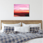 SONNENUNTERNEHMEN LEINWANDDRUCK (Insitu (Schlafzimmer))
