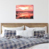 SONNENUNTERNEHMEN LEINWANDDRUCK (Insitu (Schlafzimmer))
