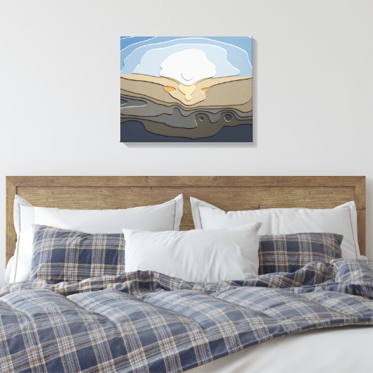 SONNENUNTERNEHMEN LEINWANDDRUCK (Insitu (Schlafzimmer))