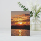 SONNENUNTERNEHMEN POSTKARTE (Stehend Vorderseite)