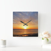 SONNENUNTERNEHMEN QUADRATISCHE WANDUHR (Zuhause)