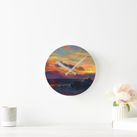 SONNENUNTERNEHMEN RUNDE WANDUHR (Zuhause)