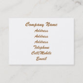 SONNENUNTERNEHMEN VISITENKARTE (Rückseite)