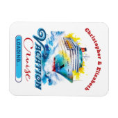 Sonnenurlaub Loading Cruise Monogram Ship Door Magnet (Horizontal)