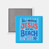 Sonnenurlaub Magnet (Vorderseite/Rückseite)