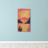 SONNENVERKEHR IN DEN BERGEN LEINWANDDRUCK (Insitu (Holzboden))