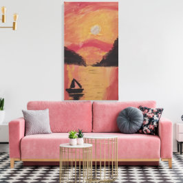 SONNENVERKEHR IN DEN BERGEN LEINWANDDRUCK