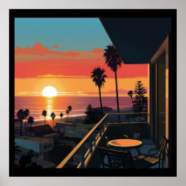 SONNENVERKEHR IN SANTA MONICA #1 POSTER