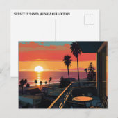 SONNENVERKEHR IN SANTA MONICA #1 POSTKARTE (Vorne/Hinten)