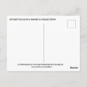 SONNENVERKEHR IN SANTA MONICA #1 POSTKARTE (Rückseite)