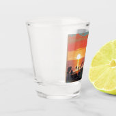 SONNENVERKEHR IN SANTA MONICA #1 SCHNAPSGLAS (Links)