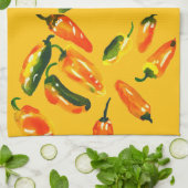 Sonnenverwöhnte Paprika-Küchentücher Geschirrtuch (Gefaltet)