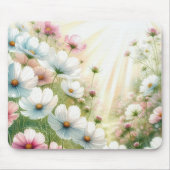 Sonnenverwöhnter Kosmosgarten Mousepad (Vorne)