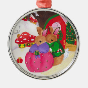 Sonnenverzierung aus Mama und Papa Silbernes Ornament