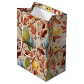 Sonnenvögel (Sapling) Mittlere Geschenktüte (Vorderseite Schrägansicht)