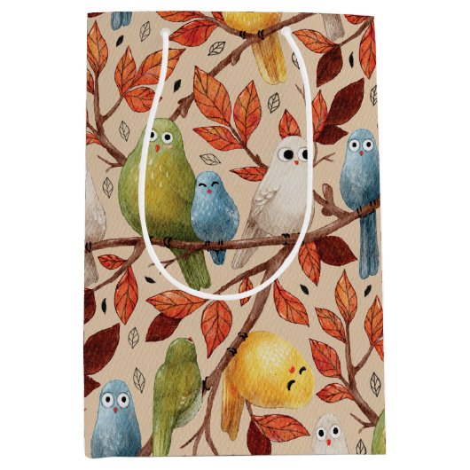 Sonnenvögel (Sapling) Mittlere Geschenktüte (Vorderseite)