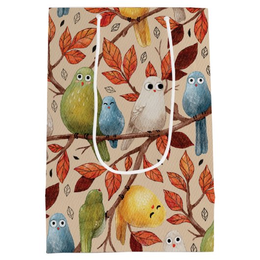 Sonnenvögel (Sapling) Mittlere Geschenktüte (Rückseite)