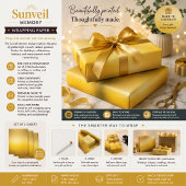 Sonnenvorhang-Erinnerung Geschenkpapier Set