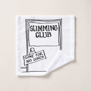 Sonnenwache Slimming Club Sign Waschlappen