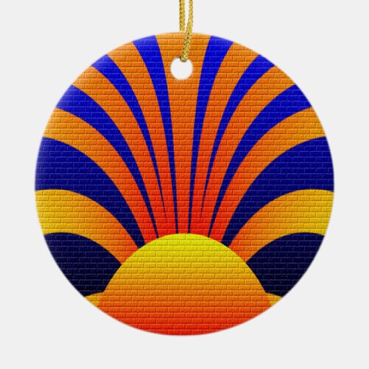 Sonnenwand Keramik Ornament (Vorne)