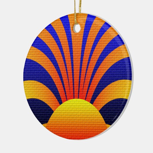 Sonnenwand Keramik Ornament (Links)