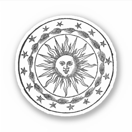 Sonnenwappen. Aufkleber (Vorderseite)