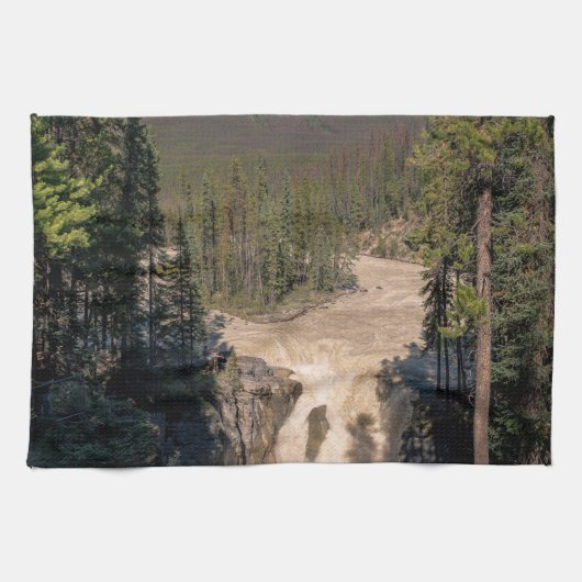 Sonnenwapta-Fälle, Wasserfall-Fotografie Geschirrtuch (Horizontal)
