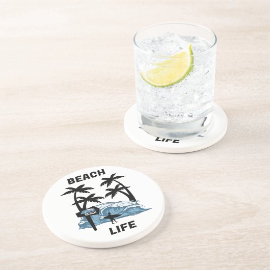 Sonnenwasserwelle Getränkeuntersetzer (Seite)