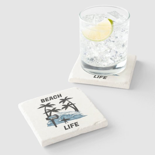 Sonnenwasserwelle Steinuntersetzer (Seitenansicht)