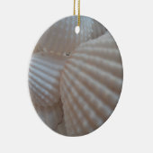 Sonnenweiße Muscheln, Sea Muschel Beach Sommer Lie Keramikornament (Rechts)