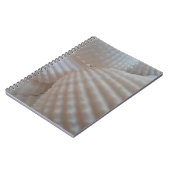 Sonnenweiße Muscheln, Sea Muschel Beach Sommer Lie Notizblock (Linke Seite)