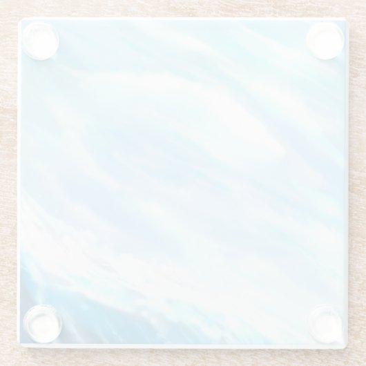 Sonnenwelle Glasuntersetzer (Rückseite)