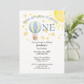 Sonnenwende 1. Geburtstag um die Sonnenjungen Einladung (Stehend Vorderseite)