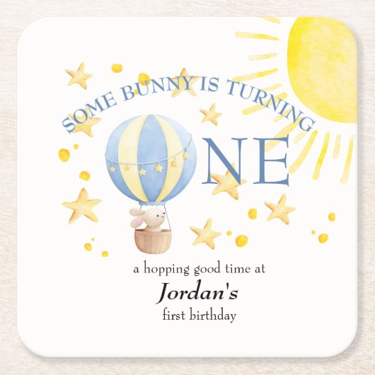 Sonnenwende 1. Geburtstag um die Sonnenjungen Rechteckiger Pappuntersetzer (Vorderseite)