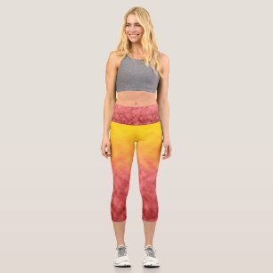 Sonnenwende-Blüte Capri Leggings