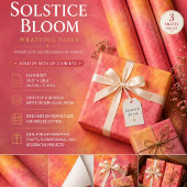 Sonnenwende-Blüte Geschenkpapier Set