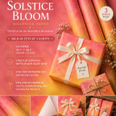 Sonnenwende-Blüte Geschenkpapier Set
