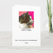 Sonnenwende-Karte Feiertagskarte (Rückseite)