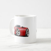 Sonnenwende-rotes Kabriolett Kaffeetasse (Vorderseite Links)