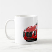 Sonnenwende-rotes Kabriolett Kaffeetasse (Links)