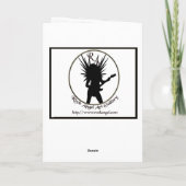 Sonnenwende-Schneeflocken Feiertagskarte (Rückseite)