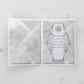 Sonnenwende-Schneeflocken Feiertagskarte (Innenseite)