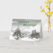 Sonnenwende-Segen-Gruß-Karte Karte (Gelbe Blume)