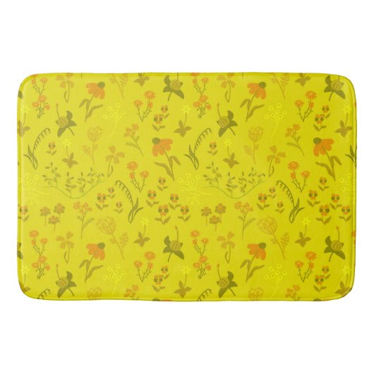 Sonnenwiese-Blume Badematte (Vorderseite)