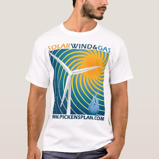 Sonnenwind u. Gas - das T-Shirt der Männer (Vorderseite)