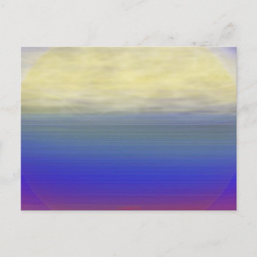 Sonnenwolkenwellen Postkarte (Vorderseite)