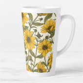 Sonnenwurzel, wilde Sonnenblumen auf weißem Grund Milchtasse (Rechts)