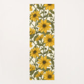 Sonnenwurzel, wilde Sonnenblumen auf weißem Grund Yogamatte (Vorderseite)