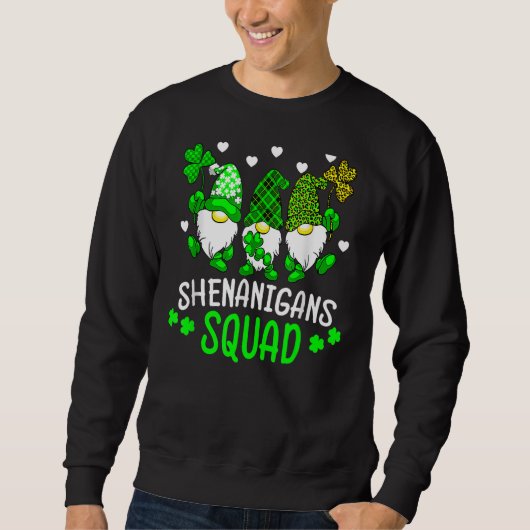 Sonnenzeit für Shenanigans Squad St Patrick's Day Sweatshirt (Vorderseite)