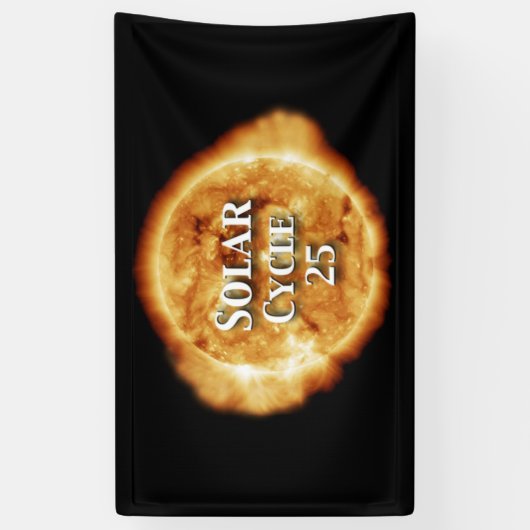 Sonnenzyklus 25 Active Sun Banner (Vertikal)